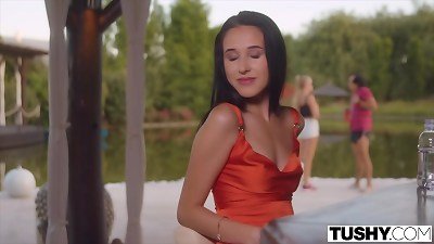 TUSHY Yoga teacher Alyssa enjoys anal invasion with married men