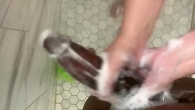 legal year elderly Stepsister Shares bathroom With Her senior Stepbrother ! WOW Your pipe Is So boning giant WTF It&rsquo;s The Size Of My Forearm!! And You Want Me To Put That In My nutsack